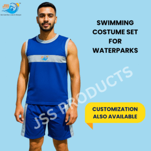 SWIMWEAR FOR MEN - SLEEVELESS T-SHIRT AND SHORTS - FOR WATERPARKS